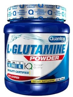 Quamtrax Nutrition - L-Glutamine powder en polvo - Sin Sabor, 400 gr NEW (Sin Sabor, 400gr)