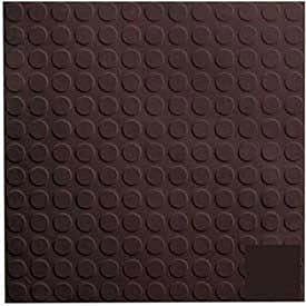 Brown Rubber Tile Low Profile Circular Design 50cm