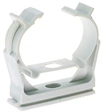 Fischer 501263, Pinza Clip, SCN 25, Tubo Morsetto, 1263, Confezione da 50, 25 mm Ø Tubo