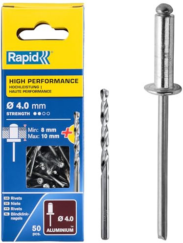 Rapid 5000385 Rivetti High Performance Ø4x14, Acciaio, ø4 mm