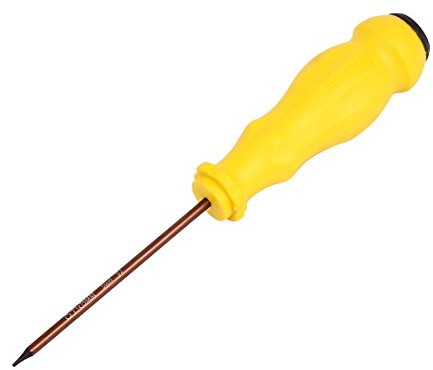 sourcing map Torx Schraubendreher, T3 Magnetischer Stern Schraubendreher mit 3 S2 Schaft und rutschfestem gelbem Griff