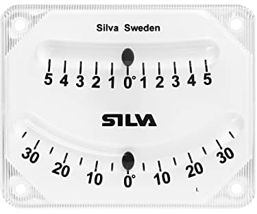 Silva Clinometer with Two Scales - 8x10 cm Inclinometer with Fine Tune Scale ± 5° and Scale ±35° - For Checking Heeling Angle on Sailing Boats, Power-Trim Boats or Other Type of Vehicles