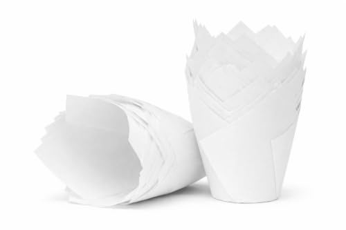 Bakery Direct Muffinförrmchen weiße Tulpe, 200 Stück