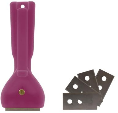 CUISY KB5691 Grattoir Plaque avec 5 Lames, Plastique, Coloris Aléatoire,13.80 x 5.30 x 0.80 cm - Coloris Aléatoire