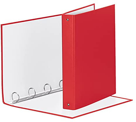 Esselte 395792920, Carpeta de anillas para almacenaje de archivos, de plástico, A4, rojo vivo, 220 x 300 x 40 mm