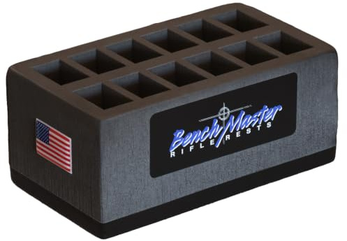 BenchMaster – Waffe Rack – Double Stack 9 mm Magazin Rack – 12 Einheit – Gun Sichere Lagerung Zubehör – Pistole Mag Aufbewahrung