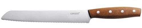Fiskars Brotmesser, Gesamtlänge: 33 cm, Qualitätsstahl/Holz, Braun, Norr, 1016480