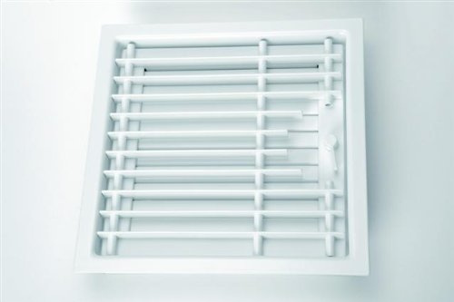 Warmluftgitter Weiß 45x45cm für Kachelöfen und Kamine