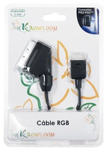 Câble vidéo péritel pour PS3/PS2