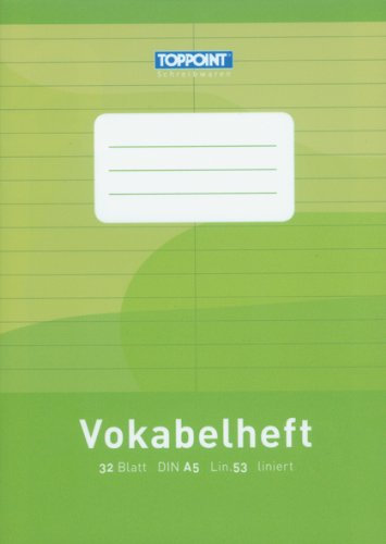 10 Vokabelhefte liniert DIN A5 Lineatur 53
