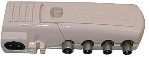 Televes 545740 - Amplificador Vivienda 1e(2s+TV) cei 47...790mhz 20db