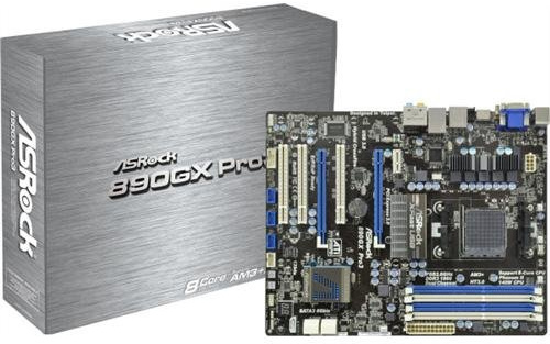 Asrock Scheda madre 890GX Pro3 Socket AM3+ (ATX, AMD 890, 4X memoria DDR3, 2X USB 3.0)