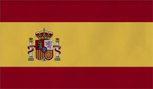 Flagge Großformat 250 x 150 cm wetterfest Fahne in 16 verschiedenen Ausführungen mit Ösen Farbe Spanien