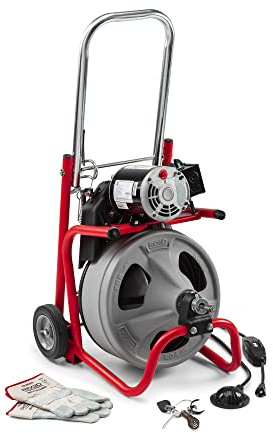 RIDGID 52363 Model K-400 Drain Cleaning 120-Volt Drum Machine Kit with C-32IW 3/8 x 75' Cable