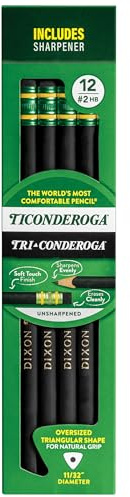 Ticonderoga PENCIL STANDARD TRI-WRITE #2 BLK PACK OF 12