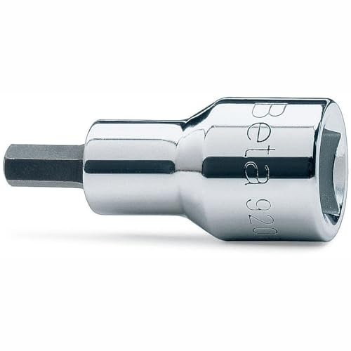 Beta 920PE 12 - Chiavi a bussola maschio esagonale con attacco quadro femmina 1/2 cromate - inserti bruniti