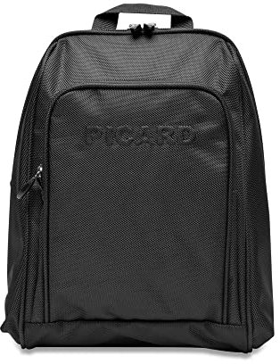 Picard Rucksack Damen Hitec Schwarz | Tagesrucksack Schwarz aus Nylon mit Reißverschluss & gepolsterten Schulterriemen | Sportlich, Modern, Alltag & Business-tauglich | Damen-Rucksackhandtaschen