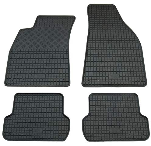 Gummi Fußmatten Set, 4teilig, Gummifußmatten Gummimatten Matten