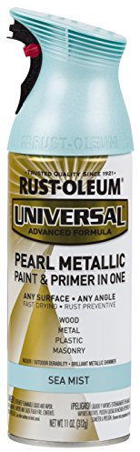 Rust-Oleum 301551 Universal All Surface Pearl Metallic Spray Paint, 11 oz, Sea Mist