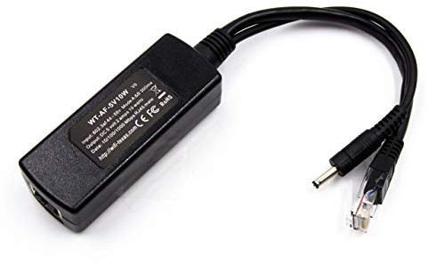 PoE Texas 802.3af Power Over Ethernet PoE Splitter with 5 Volts 10 Watts Output - for 5V Non-PoE Security Camera and Devices Like Foscam, Sonoff, Tablet, USB, Dropcam, Raspberry Pi and Others