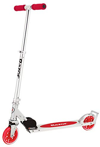 Razor A3 Kick Scooter for Kids - Larger Wheels, Front Suspension, Wheelie Bar, Lightweight, Foldable, and Adjustable Handlebars