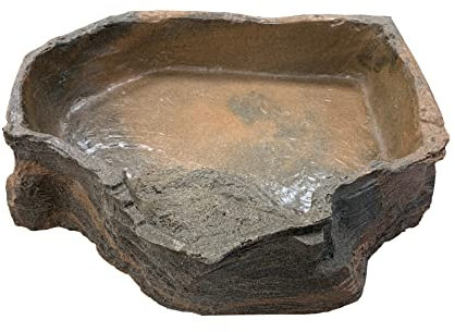 Dragon - Wasserschale - Futternapf - Eckfelsschalee XXLarge Lava Rock 3000ml 43x40x6cm