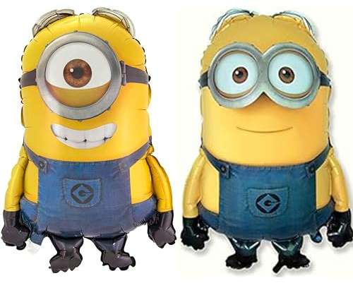 Set di 2 palloncini Minion Dave e Stuart di Cattivissimo Me da 76,2 cm (CS126+CS141)