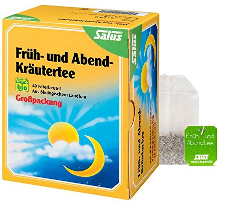 FRÜH- UND ABEND-Kräutertee Bio Salus Filterbeutel 40 St