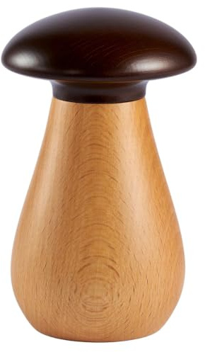 Bisetti 33741 Mushromm - Macinaspezie in legno naturale/noce, multicolore