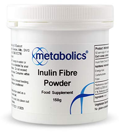 Inulin Fibre Powder- 150g Pot- from Chicory Root with No Added Ingredients Made in The UK