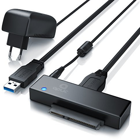 CSL - USB 3.0 SSD SATA Adapter - Konverter - für SSD SATA I II III 2,5 Zoll 6,35cm HDD 3,5 Zoll 8,89cm Laufwerke - inkl. Netzteil