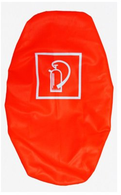 ABTEC Schutzhaube für 4 u. 6 kg Feuerlöscher, Wasserabweisend, Polyvinylchlorid, Leuchtorange