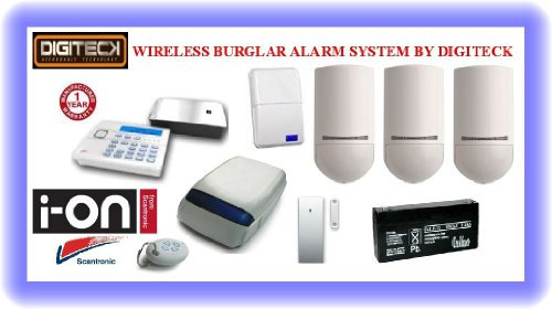 TC100- SCANTRONIC ION-16 WIRELESS INTRUDER ALERT PET IMMUNE BURGLAR ALARM SYSTEM