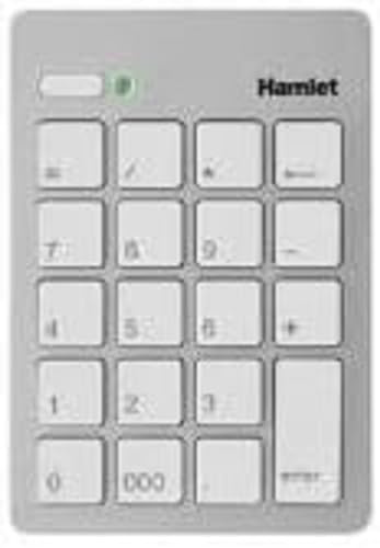 Hamlet XKPADUSV Tastierino Numerico Usb Silver Bianco
