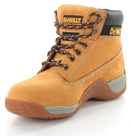 DEWALT Apprentice Honig - Botas de cuero para hombre, Amarillo, 42 EU