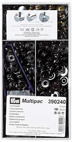 Prym 390240 NF-Druckknopf Sport & Camping MS 15 mm brüniert
