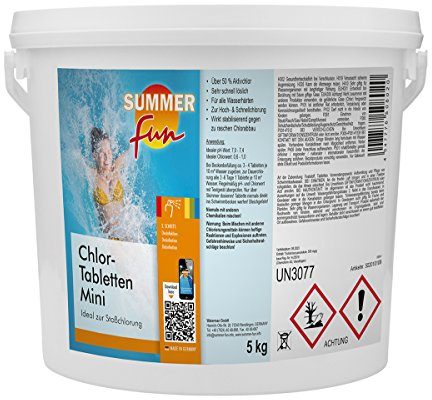 Summer Fun 502010109 Chlor - Tabletten Mini 5 kg Eimer