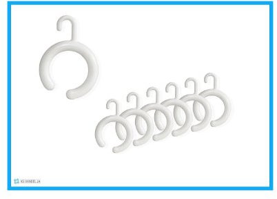 KS Handel 24 14 x DUSCHVORHANGRINGE OFFEN BARRIEREFREI MIT Haken FÜR DUSCHVORHANG DUSCHVORHANGSTANGE! Shower Curtain Rings! (Weiss)