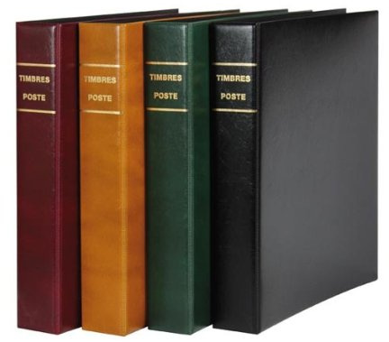 Lindner 1170F - S Album à vis « TIMBRES POSTE » noir