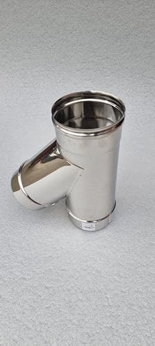 UTILFER Canne Fumarie Braga Raccordo A 135° Acciaio Inox 304, 5Mm 140