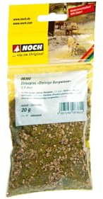 NOCH® Streugras „Steinige Bergwiese“, 2,5 mm, 20 g Beutel, für Modelleisenbahn H0, TT, N, Z und andere Maßstäbe