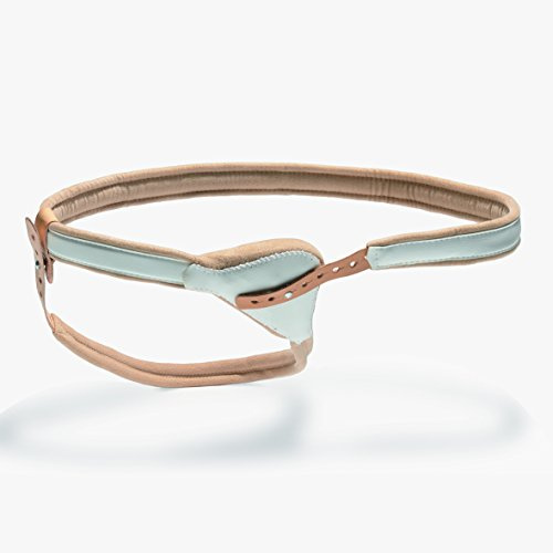 bort 109200 HerniaFix Federbruchband mit anatomischer Pelotte bei Leistenbruch, rechts oder links tragbar, links 95 cm, beige
