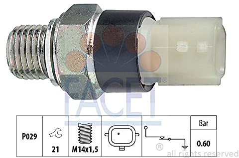 FACET Interruttore di pressione olio 7.0178 M14x1,5 Apertura chiave: 21