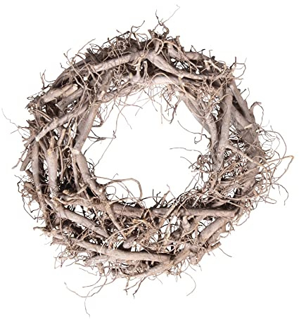 RAYHER HOBBY 65019000 Corona de Espinas, Blanca, 40 cm de diámetro, Altura 8 cm