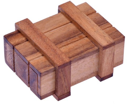 LOGOPLAY forziere del Tesoro - Scatola del Tesoro - Scatola Magica - Scatola dei Trucchi - Gioco di Pensiero - Gioco di Puzzle - Gioco di Pazienza - Gioco di logica in Legno