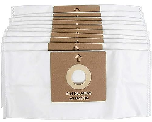 Atrix AHC-2 Replacement HEPA Filter Bags for AHC-1 Turbo Red Vacuum Cleaner (10-Pack), White