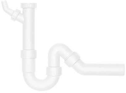 VIEGA-Universal-Röhrensiphon 1 1/2 Zoll mit 40 mm Abgang und Geräteanschluss / Ablaufverbindung / Sifon / Abfluss / Geruchsverschluss / Traps