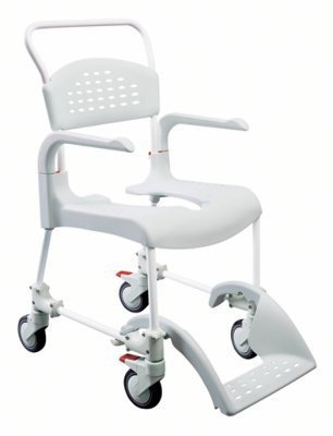 Etac Dusch- und Toilettenrollstuhl Clean mintgrün 49cm hoch, Badehilfen