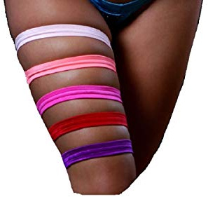 BodyZone Women's Flat Garter, Fuchsia, One Size