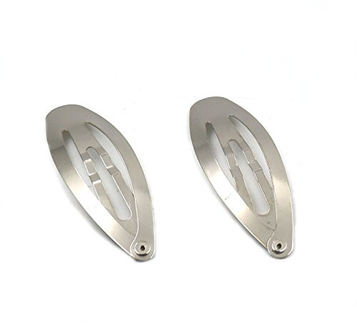 Haarspangen aus Metall, oval, 50 mm, 100 Stück
